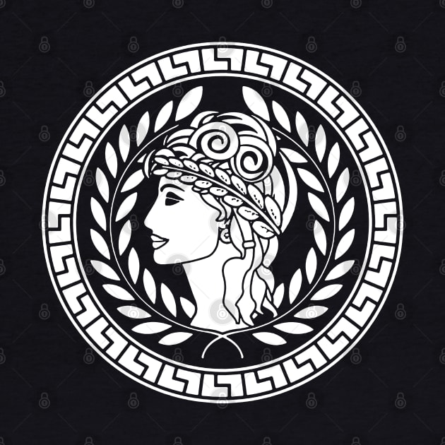 Aesthetic Silhouette Greek Logo Design by DankFutura